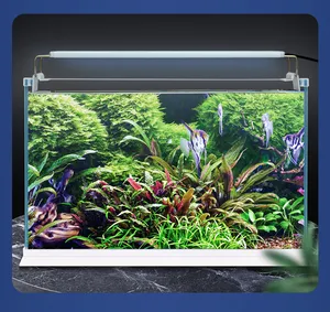 Ultra-Dunne Vis Tank Watergras Lamp Led Full Spectrum Beugel Aquarium Licht Voor Kleine En Middelgrote Aquarium