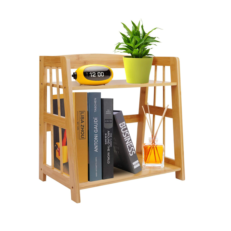 Бамбуковый Настольный органайзер для хранения, столешница, книжный шкаф, кухонный стеллаж для хранения специй, стеллаж для растений, цветов, стойка, башня для хранения в ванной комнате