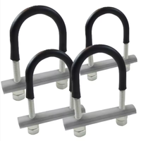 Collier de serrage en U en plastique avec colle, support de tuyau en U, suspension marine, attache rapide pour tuyaux