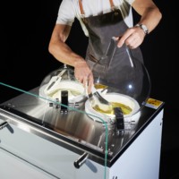 NSF-goedgekeurde Mile Galaxy Pro 2-cilinder ijsmachine multifunctionele ijs- en yoghurtmachine roestvrij staal fabrieks prijs