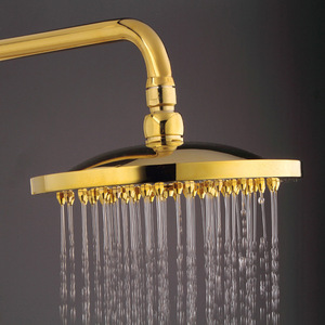 Ensemble <span class=keywords><strong>de</strong></span> <span class=keywords><strong>douche</strong></span> mural intelligent en cuivre à double poignée thermostatique avec affichage numérique doré, barre coulissante et pommeau <span class=keywords><strong>de</strong></span> <span class=keywords><strong>douche</strong></span> pluie à bulles - Product Image 5
