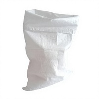 Sac tissé en PP blanc prêt à l'emploi, 50 kg, pour l'emballage de farine de maïs et de haricots, agriculture, recyclable, 60*100cm