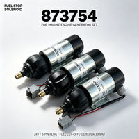 Nouvelle électrovanne d'arrêt de carburant 873754 24V en acier inoxydable compatible avec les moteurs marins Penta TAMD61A TAMD71A 2006 3008 et générateurs