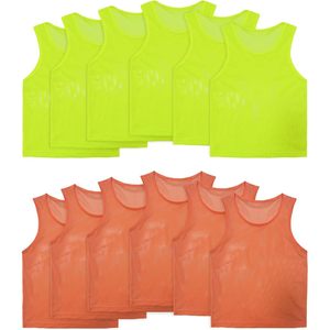 Chalecos de Entrenamiento Personalizados, Juego de 12/24, Ligeros, de Malla, para Niños, Jóvenes y Adultos, para Entrenamiento de Baloncesto y Fútbol - Product Image 2