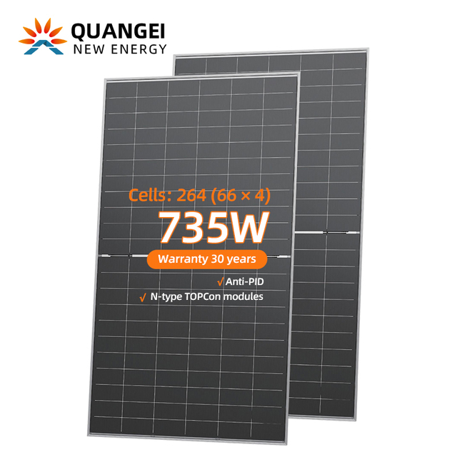 High Efficiency Solar Panels 720W 750W Watt Solar Module Jinko N-Type TOPCon Bifacial Double Glass PV Module High Power Output