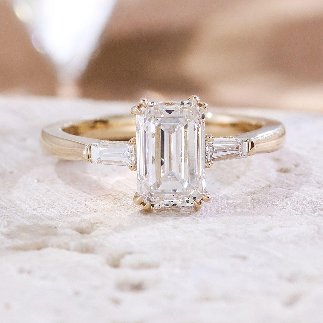 14k gold Lab Diamond Ring