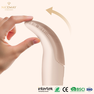 Brosse nettoyante électrique chauffante pour le visage, exfoliante en silicone à vibration pour le nettoyage du visage, directement de l'usine - Product Image 2