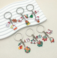 Pendentif créatif de vacances de dessin animé de porte-clés de père noël, pendentif d'homme de pain d'épice européen et américain à la mode