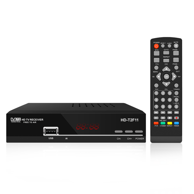 Decoder 1080p Set-top Box Dvbt2 H.264 Fta Tv Receive Usb Dongle Wifi Tv Box Digital Terrestrial Receiver Set Top Box Decod Kenya