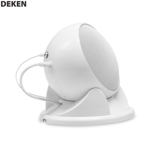 DEKEN SLIM3 <span class=keywords><strong>WH</strong></span>/BK Installation murale au plafond Mini haut-parleur sphérique pour système de cinéma maison - Product Image 4