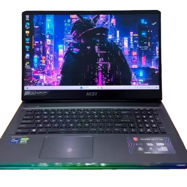 High Performance Intel Core I9 Gaming Laptop GE77 RTX3070ti 32GB RAM 17.2" Full HD 240HZ Laptop Gamer Bottom Light MSI