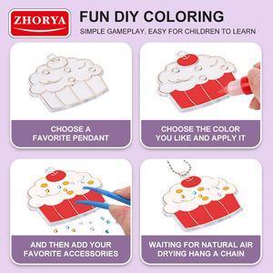 Zhorya - Kit de Manualidades para Niños, Atrapasoles de Cristal para Decorar Ventanas, Pinturas y Manualidades - Product Image 2