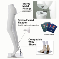 Mannequin femme double corps entier sur pied 543 pour présentation de pantalons et jupes, en plastique ABS incassable, directement de l'usine