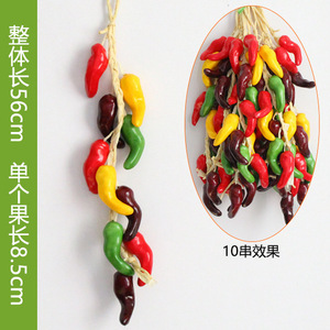 Légumes artificiels de qualité supérieure, suspendus à une ficelle, pour la récolte <span class=keywords><strong>d</strong></span>'automne, <span class=keywords><strong>d</strong></span>écoration, <span class=keywords><strong>ail</strong></span>, maïs, hôtels, fête festive - Product Image 3