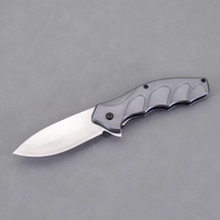 Couteau pliant de survie pour le camping en plein air, lame en acier inoxydable, manche en aluminium, logo gravé au laser, couteau utilitaire, usage industriel