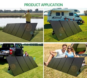 ALECTER Panneau Solaire Pliable Extérieur 200W/400W à Haute Efficacité Énergétique pour Usage Domestique, Industriel et d'Urgence - Product Image 5
