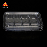 Boîte d'emballage professionnelle pour fruits de supermarché, conteneur transparent en PET type clamshell pour la conservation des raisins, des myrtilles et des cerises fraîches
