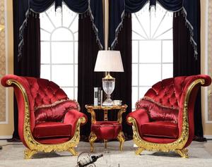 High Back Club Reception Chair, Hotel Cafe Sofa Single Chair Princess Salon Chair - Product Image 3