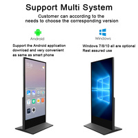 Kiosco Interactivo con Pantalla Táctil LCD, WiFi, Android y Windows, Tótem de Señalización Digital para Publicidad en Centros Comerciales y Tiendas, con SDK