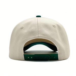 Al por Mayor, 100% Algodón Twill, 5 Unidades, Nueva Calidad OEM, Beige Verde Bicolor, Logotipo Bordado Personalizado, Deportivo, Ajustable, Clásico - Product Image 6