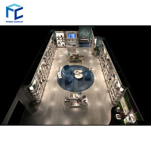 Interior Design moderno del negozio di scarpe, Design dello Showroom di scarpe in MDF nero - Product Image 6