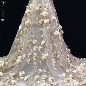 Mới đến đa màu sắc Thêu 3D voan hoa vải ren - Product Image 4