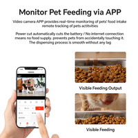 Distributeur automatique de nourriture pour animaux de compagnie intelligent à double intelligence artificielle, grande capacité, avec minuterie, pour chats et chiens