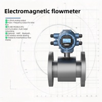 Flowmeter Elektromagnetik Industri yang Dapat Disesuaikan untuk Air/Cairan, Anti Ledakan, OEM, Akurasi 0.5%, Flange Karbon