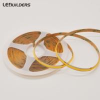 Bande lumineuse LED COB en cuivre flexible 12V 320LEDs/m Haute densité IP20 Blanc chaud/blanc froid Dimmable Télécommande 8mm Décoration intérieure