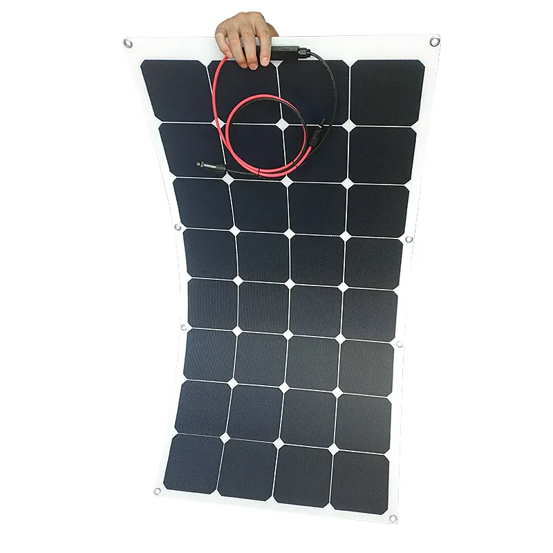 China Monocrystalline Photovoltaic Manufacturer Sunpower Panel Solar Panel For Travel Car Van Roof Use 100W 200W 300W 400W 500W.