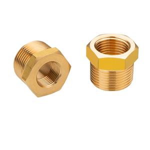 Hpb59-1 Semak kuningan <span class=keywords><strong>BSPT</strong></span> Bushing NPT kustomisasi pipa adaptor fitting untuk pipa dengan tekanan tinggi - Product Image 2