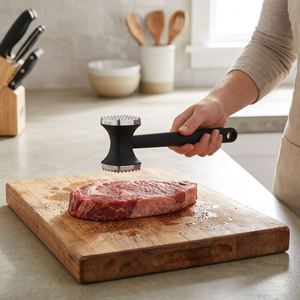 Martillo Ablandador de Carne de Doble Cara con Diseño Personalizado, Ablandador Resistente para Ablandar Filetes, Carne de Res y Pescado - Product Image 1