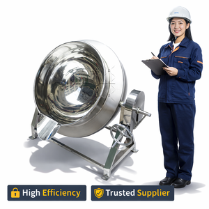 500L Electric Gas Steam Stainless Steel Heating Jacketed Cooking Pot - Product Image 5