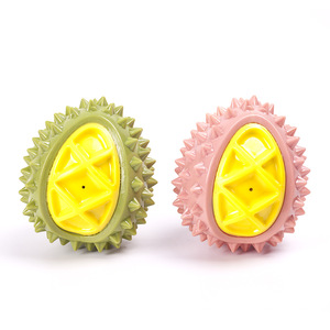 Nouveau jouet pour chien en caoutchouc en forme de durian, jouet sonore à mordre, série fruits, pour le nettoyage des dents des animaux de compagnie - Product Image 6