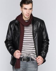 Nappa suave cuero genuino Vintage Racer chaqueta hombres cremallera logotipo personalizado patrón decoración largo invierno primavera temporada XL acabado - Product Image 6