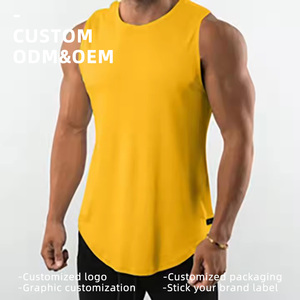 Chaleco Deportivo para Hombres Musculosos, Chaleco de Secado Rápido para Correr y Entrenar, Camiseta sin Mangas Transpirable y Ajustada para Hombres, Camiseta de Tirantes - Product Image 2