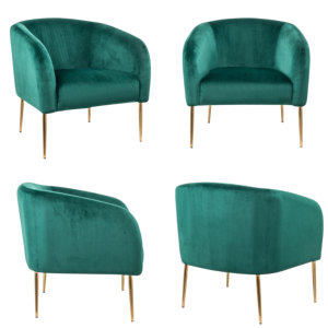 <span class=keywords><strong>Fauteuil</strong></span> d'hôtel CARLFORD en velours <span class=keywords><strong>vert</strong></span> avec pieds dorés, chaise de salon de détente pour salon, chambre à coucher, salle à manger, chaise d'appoint, chaise <span class=keywords><strong>fauteuil</strong></span> - Product Image 4