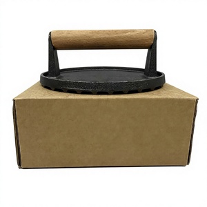 Prensa para Hamburguesas de Hierro Fundido de 7'' Modelo Bp007 para Aplanar Hamburguesas - Product Image 1