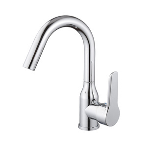 Grifo de Lavabo Monomando de Acero Inoxidable Facute con Válvula de Cerámica, Montaje en Encimera, Agua Fría y Caliente - Product Image 3