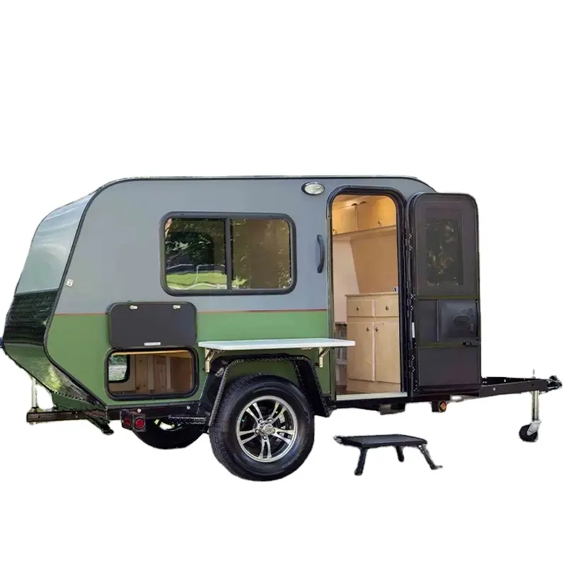 Beschikbare Op Maat Gemaakte Grote Caravan Camping Reizen Camper Aanhangwagen Met Slaapplaats Triple Camp Keuken Systeem Te Koop