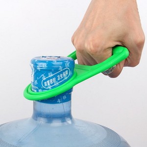 Elevador de botellas de agua con mango de plástico para contenedores de agua grandes, operación manual, colores verde, azul, rosa, morado y amarillo, aleatorios - Product Image 1