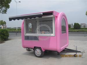 Carrito de Comida para Hot Dogs de Acero Inoxidable OEM en Venta, Remolque de Comida Móvil para Europa, Camión de Comida Personalizado para Helados y Catering - Product Image 2