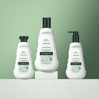 Flacons de lotion pour soins de la peau en PE, contenants en plastique, emballage, 200 ml, 300 ml, pompe, shampoing, crème pour le visage, capacité personnalisée, impression d'écran