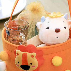 Panier de Pâques Lapin Mignon, Sacs Cadeaux Polyvalents en Plastique et Feutre pour Enfants de 5 à 7 Ans, Cadeaux de Fête de Pâques - Product Image 2