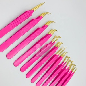 Pince à épiler en acier durable japonaise avec logo personnalisé, enduite de couleur et pointe pointue - Product Image 6