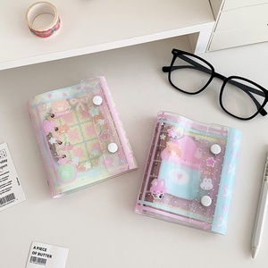 Carpeta Personalizada de 5 Anillos, Agenda M5, Cuaderno KPOP, Carpeta Transparente de PVC con Hojas Sueltas, Bolsa para Tarjetas - Product Image 2