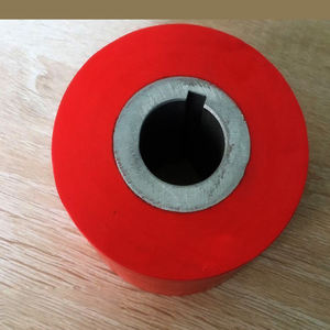 Rodillo sin alimentación Rodillo de acero inoxidable Cinta transportadora Piñón Rodillo Línea Poliuretano - Product Image 2