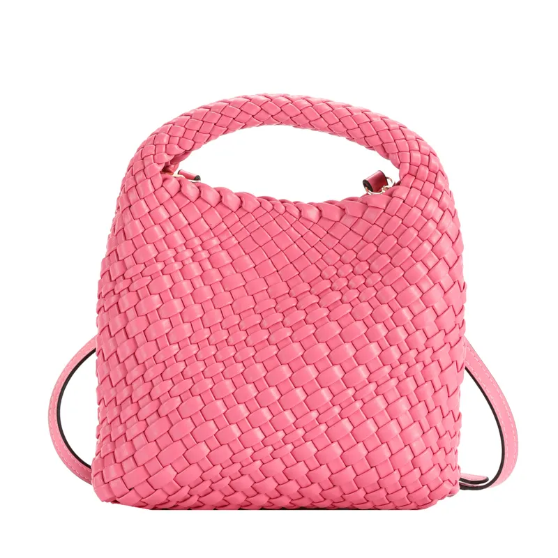 Women's Shoulder Bags Tote Bags Soft PU Leather Woven Handbag Lady Underarm Handbag Luxury Braid Crossbag