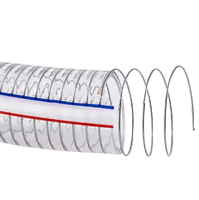 Tuyau en PVC transparent renforcé de fil d'acier pour l'Asie du Sud-Est et l'Asie de l'Est |   Tube d'aspiration flexible transparent pour l'eau et l'huile |   OEM/ODM