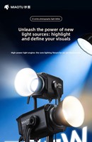 MIAOTU*CL800wB Lumière de photographie bicolore haute puissance, éclairage d'appoint pour films, streaming en direct et tournage vidéo